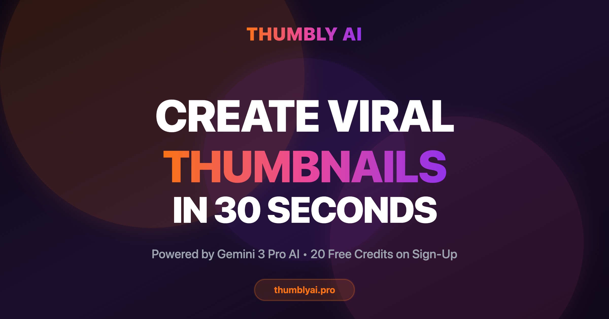 Thumbly AI - AI-Powered Thumbnail Generator